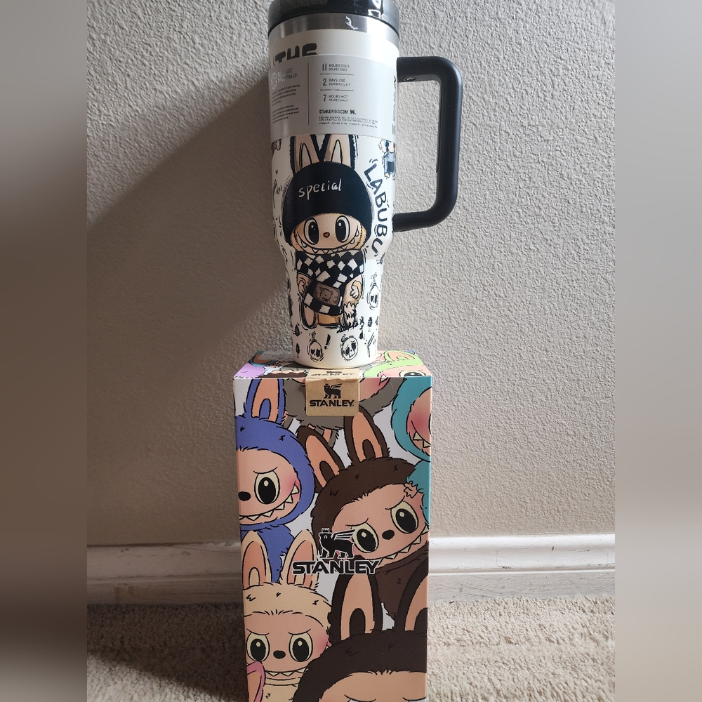 Labubu 40oz Tumbler With Box And Straw